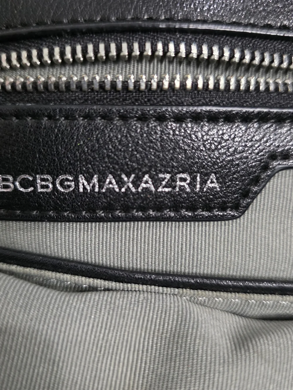 BCBGMAXAZRIA Black & White Woven Plaid Crossbody Tote Bag - Excellent Condition!